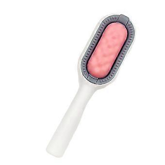 Brush Pet Cleaning & Depilatory Comb, 4 in 1 All Purpose Pink, For Softening Pet Hair, Cleaning & Combing, Removing Rough Fur