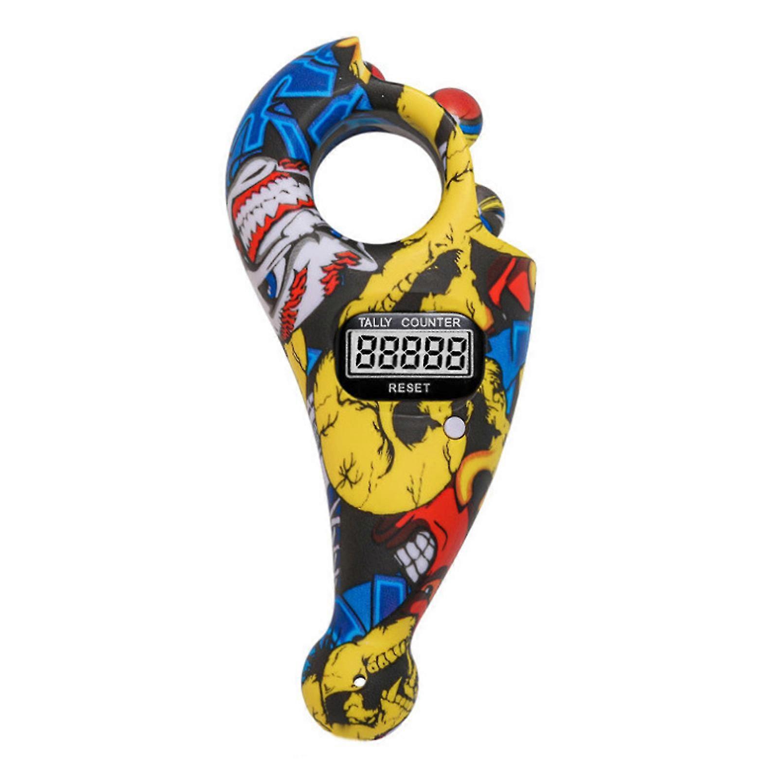 Buddha Beads Digital Finger Counter With Lcd Display Portable Rotating Prayer