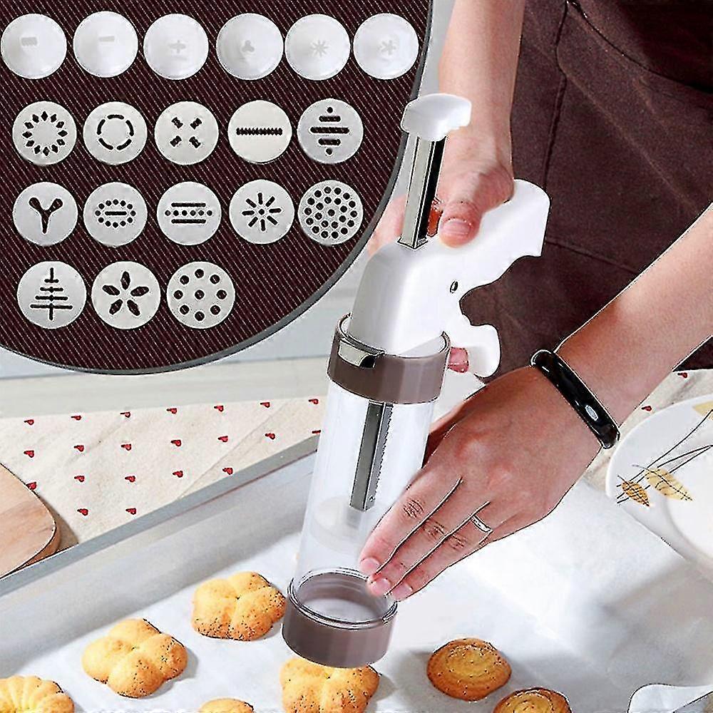 Cookie Press Kit - Cookie Press Making Gun Biscuits Cake Mold Machine Dessert Decoration Cake Maker Decorating Set