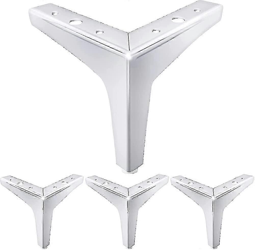 6 polegadas Móveis Pernas Estilo Moderno Móveis Pés De Metal Polido Sofá Cromado