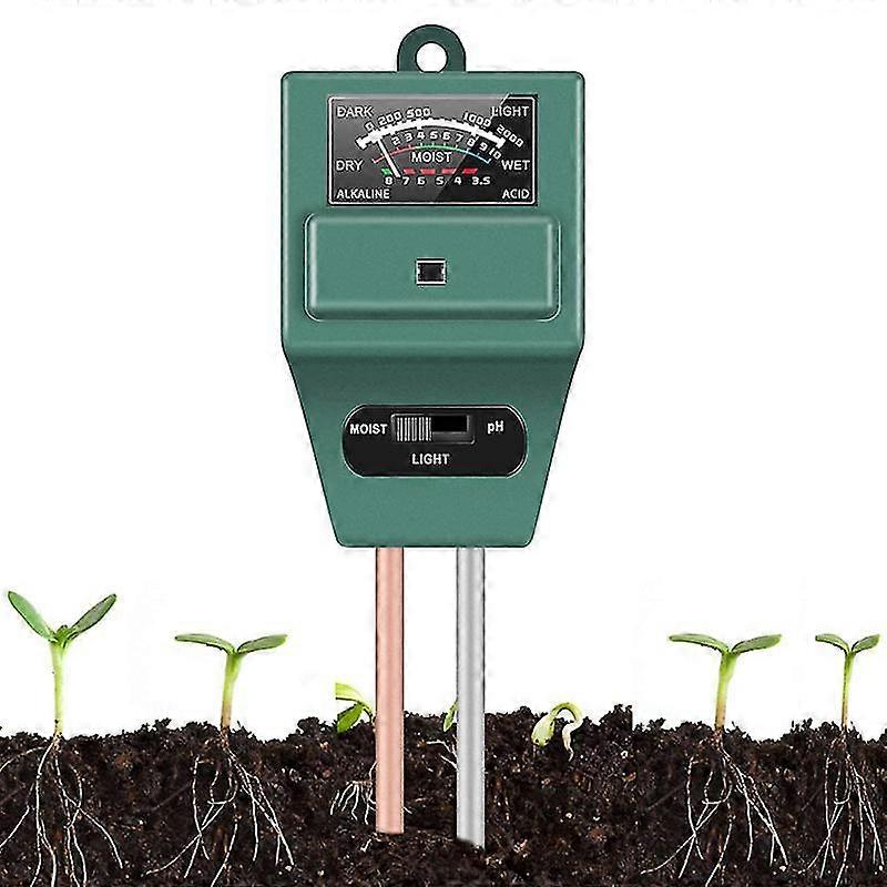Three-in-one Square Head Soil Meter Ph Value Ph Value Humidity Illuminance Measuring Instrument Ph Value Tester