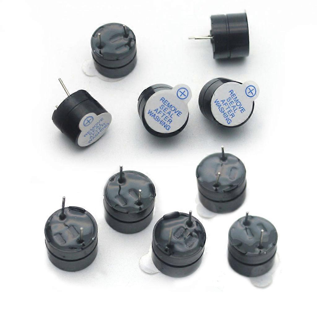 10pcs/set MINI 5v Active Buzzer Long Continuous Beep Tone Alarm Ringer 12mm