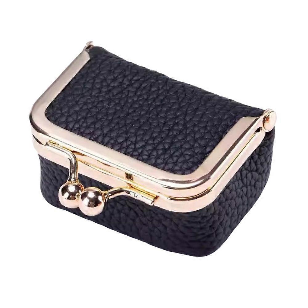 Draagbare echt lederen mini-sieradendoos