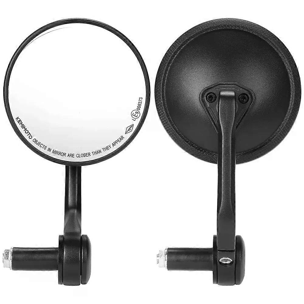 KEMIMOTO Specchietto Retrovisore Manubrio Manubrio Universale Rotondo Regolabile CNC Alluminio M8 M6 Accessori Specchio Moto