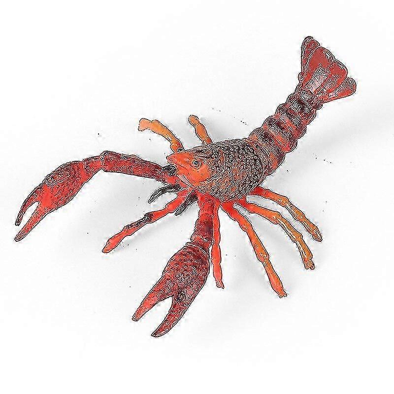 Simulation De L’Écrevisse D’eau Douce Douce Rouge Écrevisse Animal Homard Modèle Jouet Décoration Ornements Enfants Education Cognition
