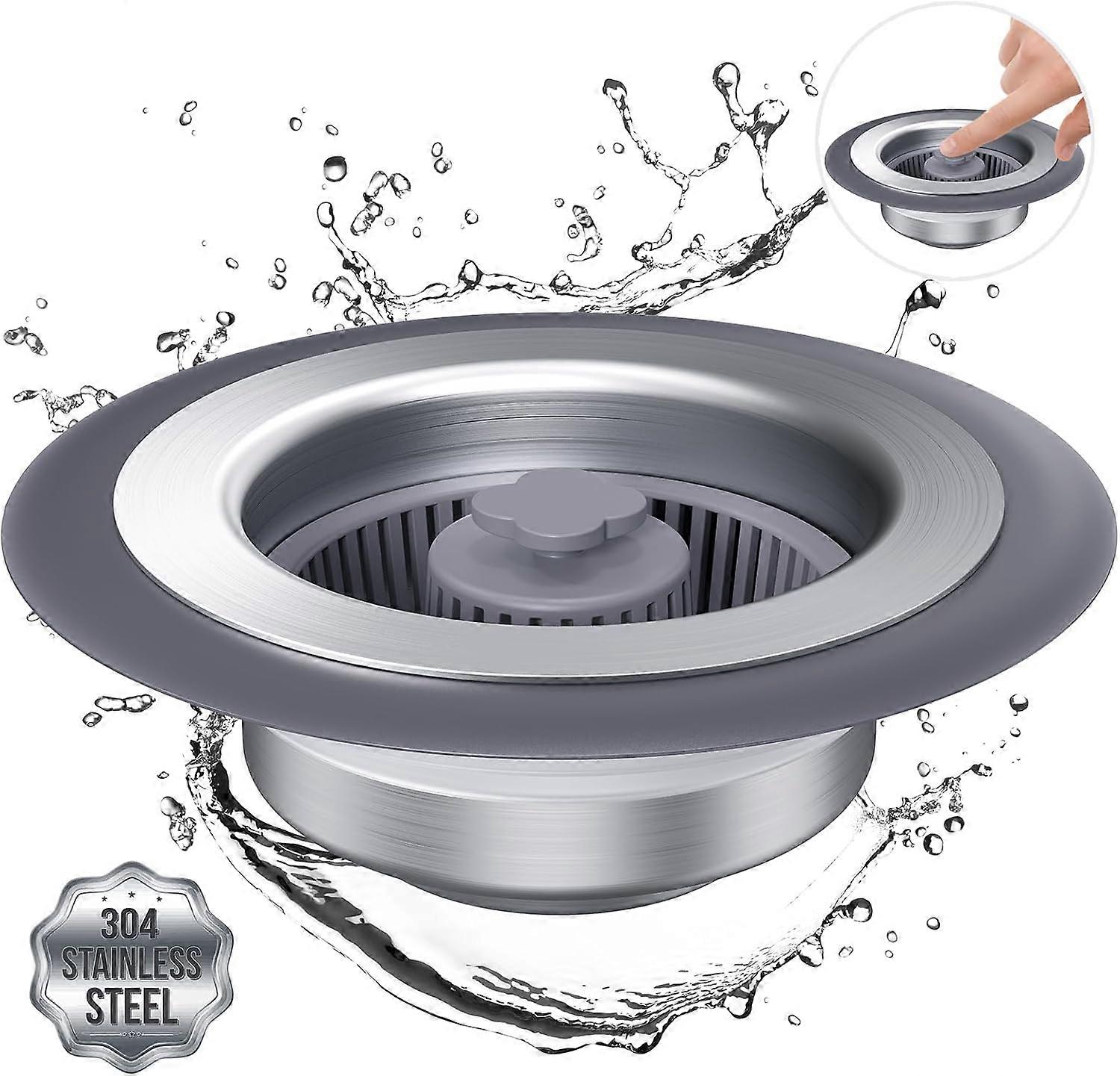 Kitchen Sink Drain Strainer with Anti-Clogging Design for Easy Use