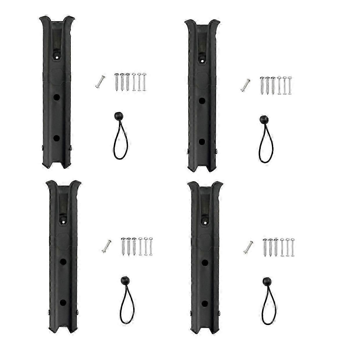 4 عبوات رفوف صنارة الصيد حاملي أعمدة الصيد حاملي قضيب الصيد مثبت جانبي مع مسامير للقارب