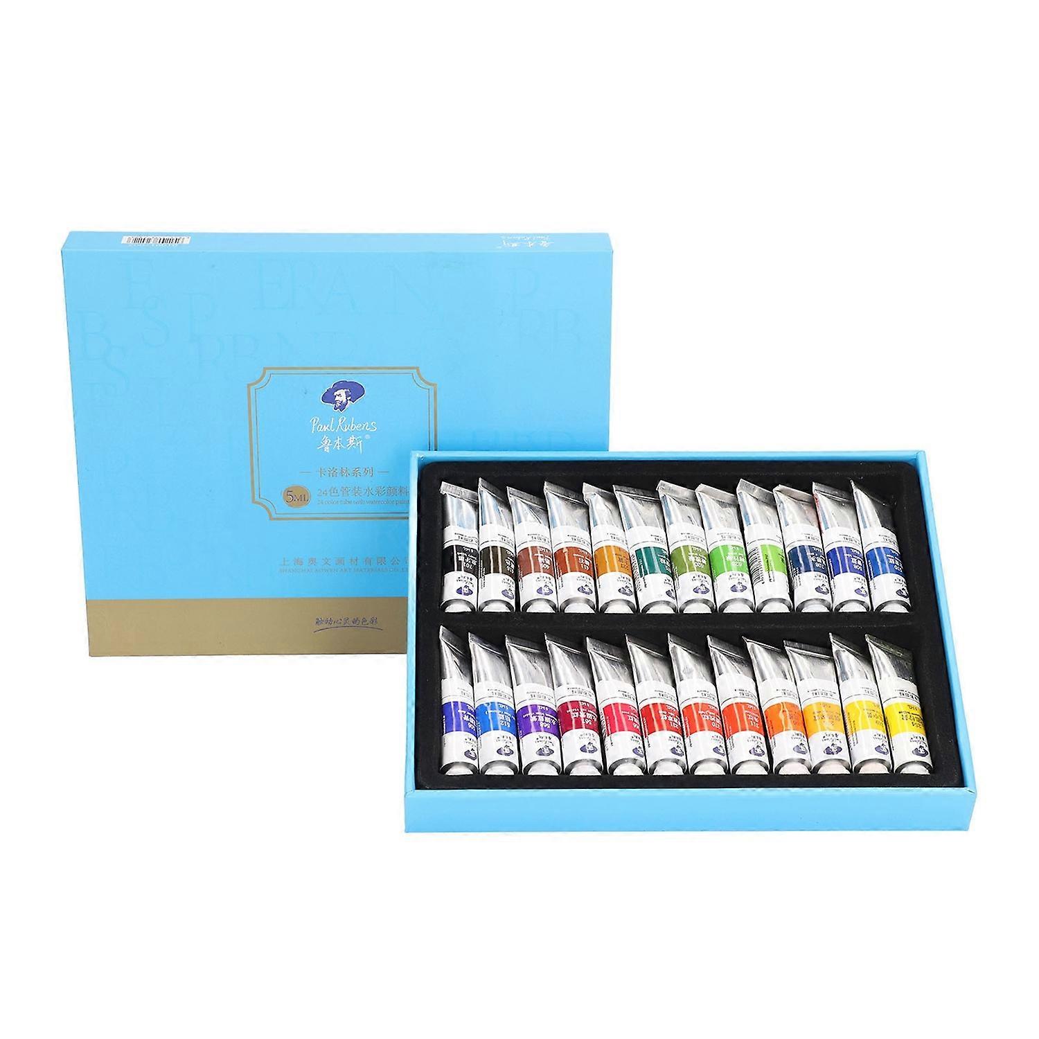 Aquarellfarbe Tube Set 5ML Transparentes Pigment Schnell Trocknend Wiederverwendbar Einfaches Mischen Hohe Sättigung A
