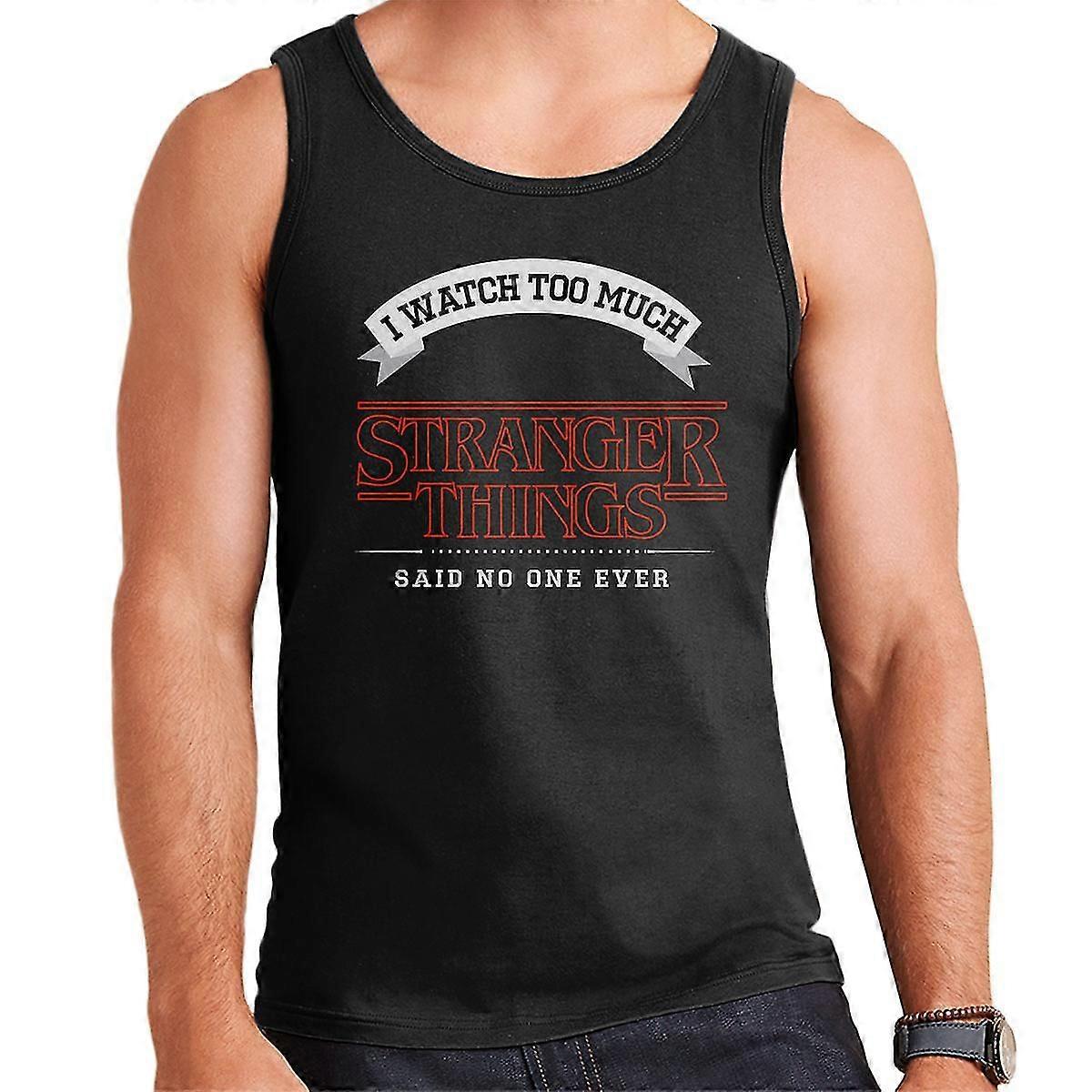 Ich schaue zu viel Stranger Things Herrenweste