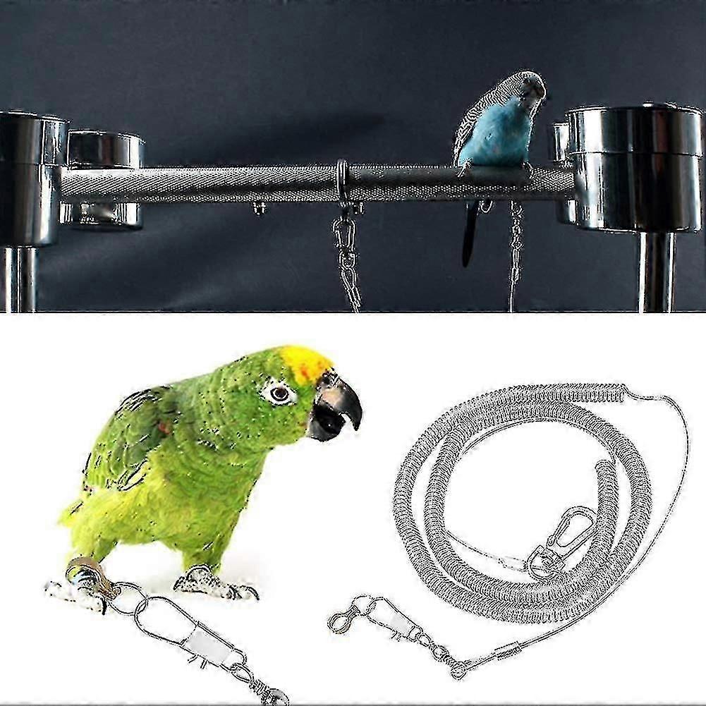 تسخير الطيور المقود المضاد للعض - طقم حبل تدريب الببغاء الطائر 6 أمتار