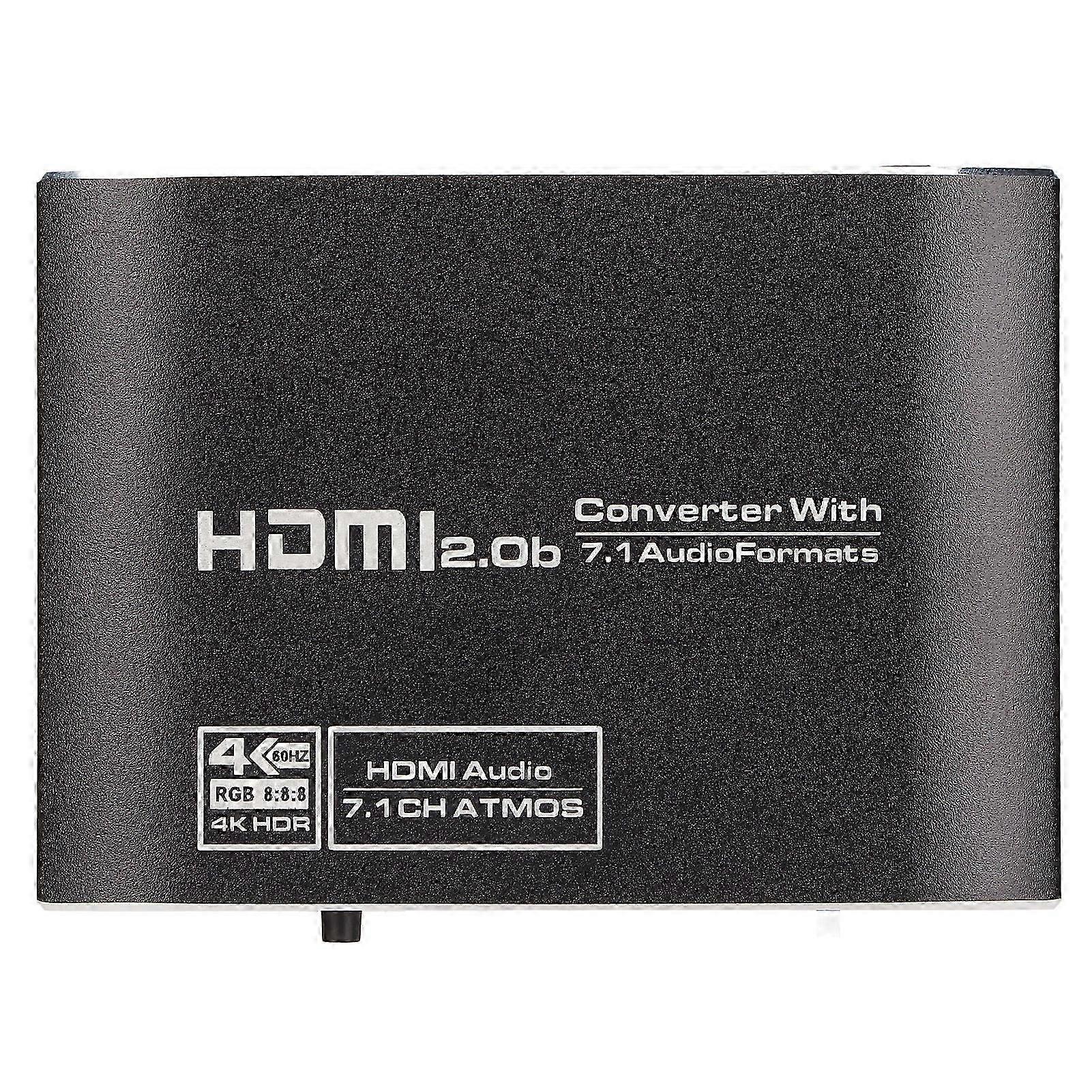 Hd Multimedia Interface Splitter Optical Fiber 4kx2k 60hz Plug And Play Stereo Converter Extractor With Arc 7.1