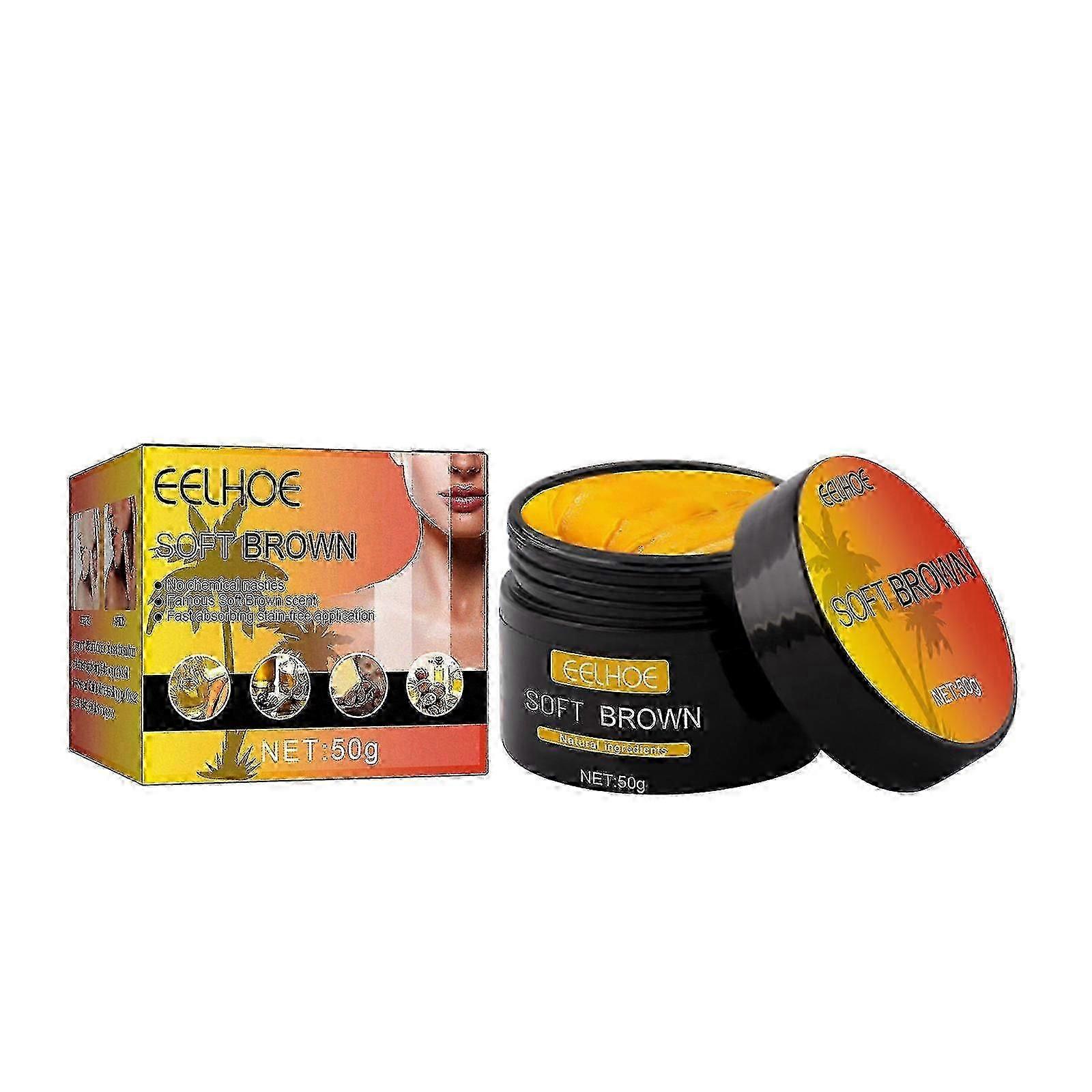 Barsinfi 3pcs日焼けジェル、インテンシブソフトブラウン日焼けクリーム日焼けアクセラレータクリーム、屋外の太陽のためのインテンシブ日焼けジェル、