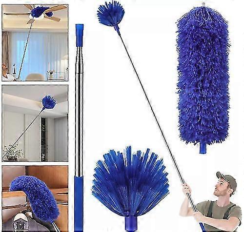Microfiber & Cobweb Duster Cleaning Brush Ceiling Fan Cleaner Kit Extension Pole