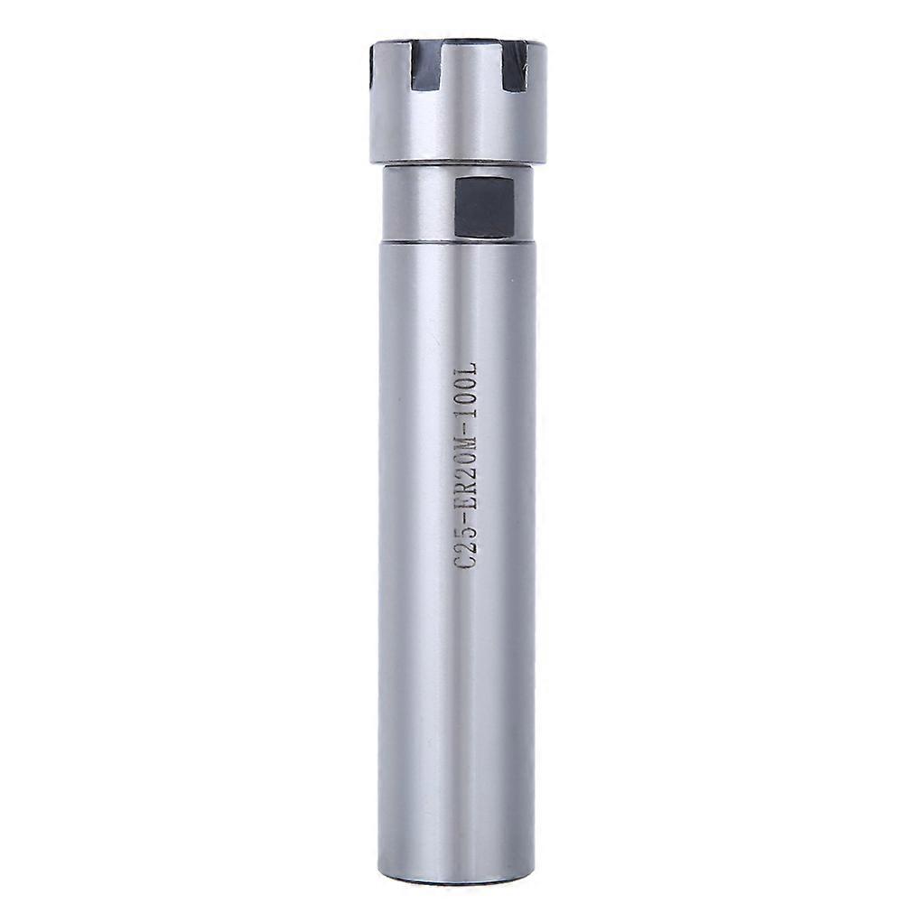 Collet Chuck Holder Chrome Molybdenum Alloy Steel Straight Extension Rod ER20M-100L(C25 )