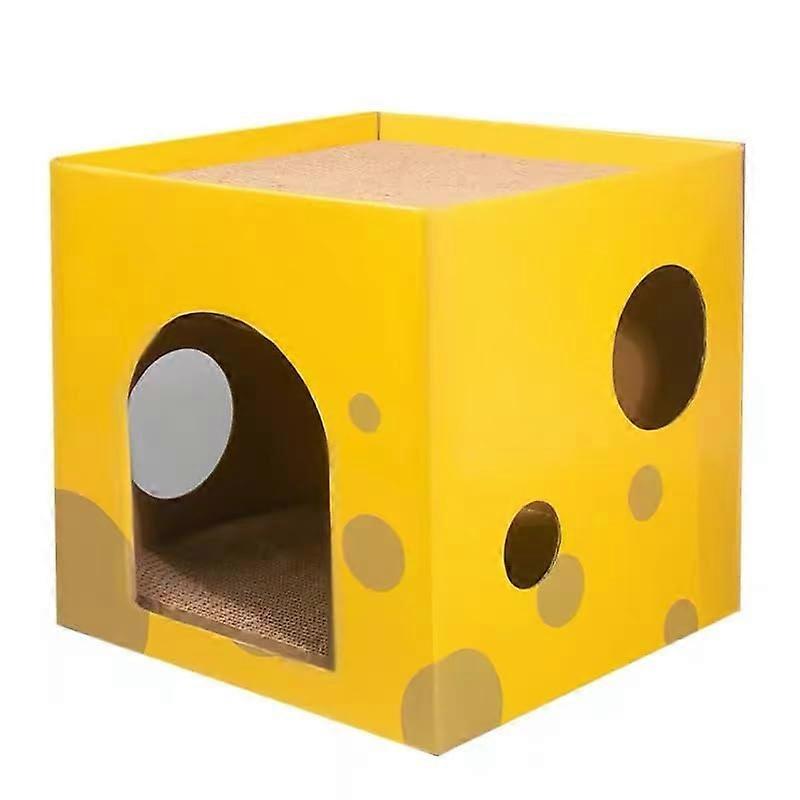 Cat Bed 11.8 x 11.8 x 11.8 Inches, Cube-Shaped Cat Bed for Small Cats, Cozy Pet Sleep Space