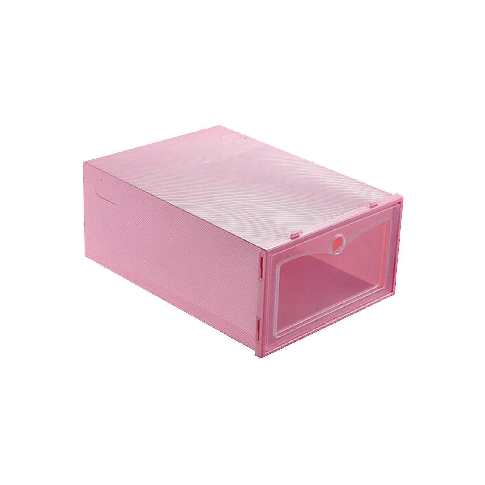 Foldable Transparent Shoe Storage Box Plastic Stackable Shoe Storage Box