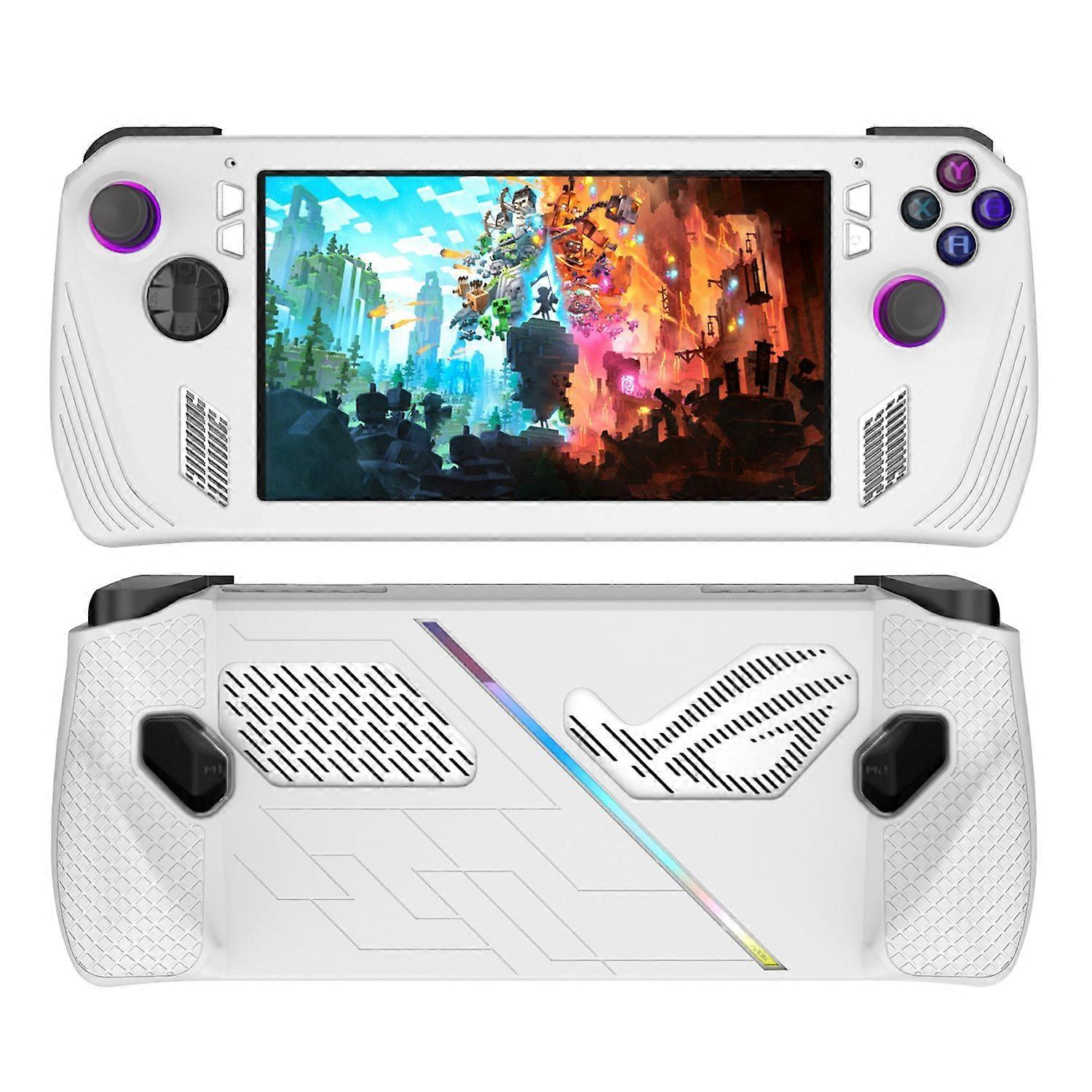 For ASUS ROG Ally Anti-Scratch Game Console Case Soft Silicone Protective Cover-White
