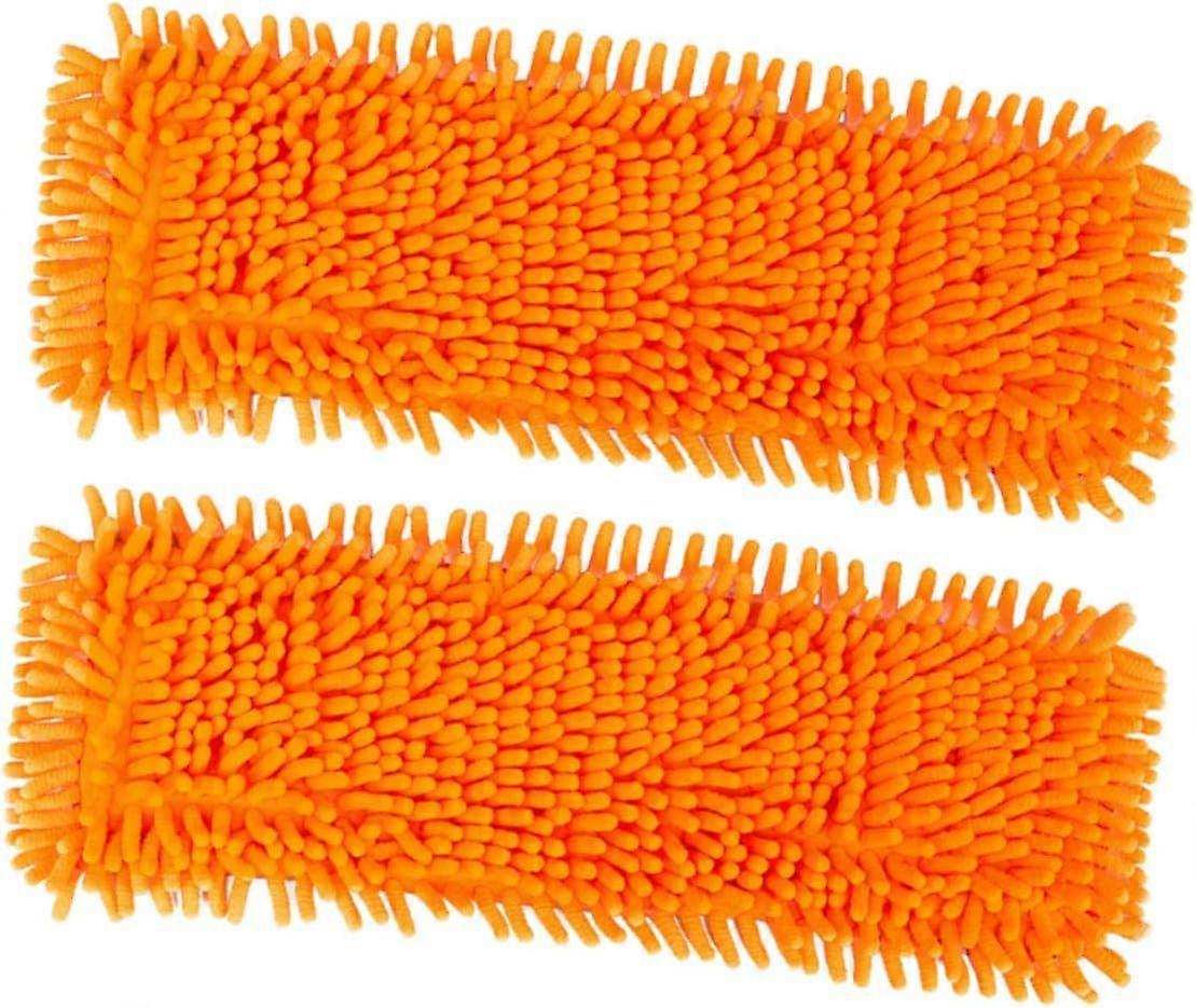 2 Pack Replacement Mop Cleaning Cloths Mop Accessories for Home Orange