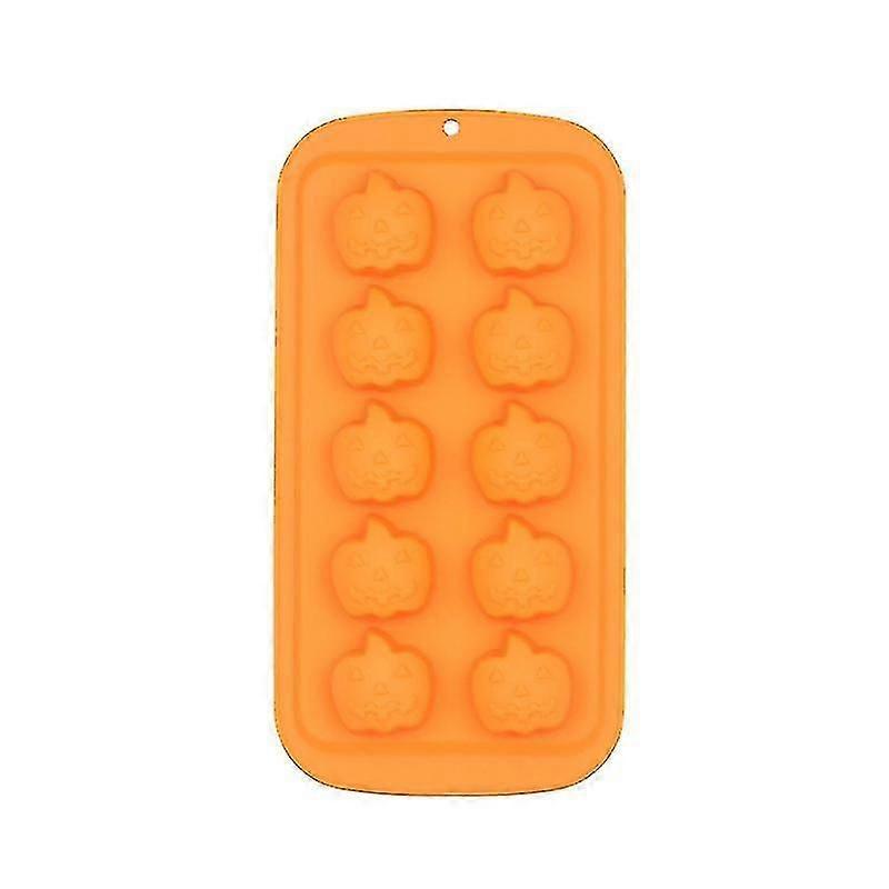 Halloween Silicone 10 Mold Pumpkin Shape Chocolate Mold 2 Pcs