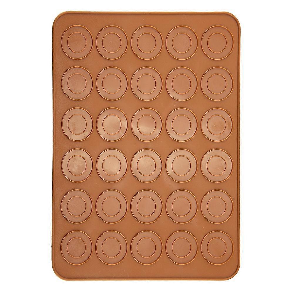 Macaron Mat Silicone 30-Hole Round Shape 1-Piece Pastry Cake Baking Sheet Pad