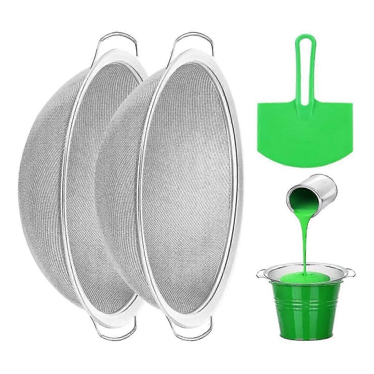 Feinmaschiges Farbsieb 60 Mesh Edelstahl-Farbsieb passt in 5-Gallonen-Eimer zum Filtern von Imp