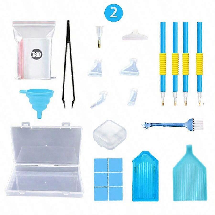 1 Set of 5D Diamond Painting Tools and Accessories with Multiple Color Options - DIY Crafts and Mosaic Art Supplies