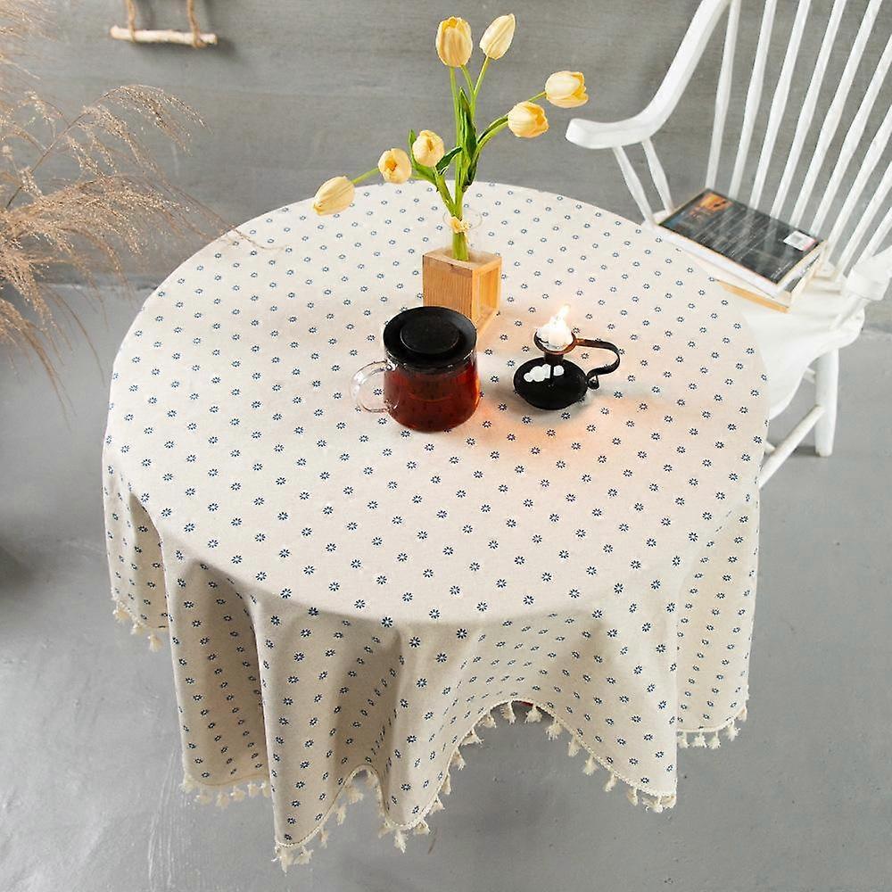 Small Fresh Cotton and Linen Rectangular Coffee Table Cover Towel