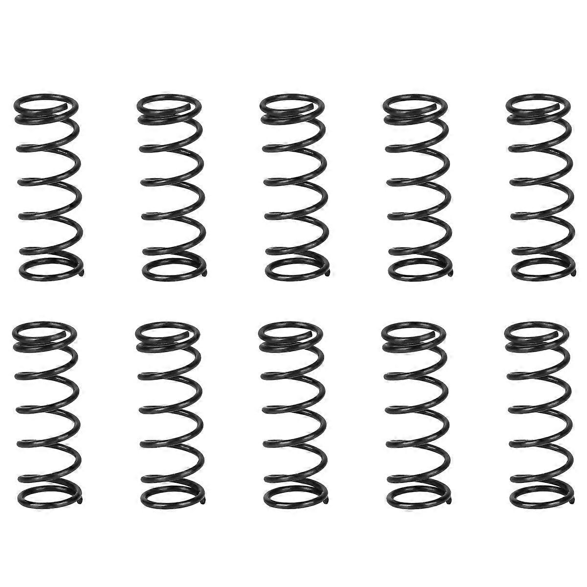 17pcs Bass Electric Guitar Spring Tension Spring Pickup Adjust Height Straight Bridge Pull String String Code Saddle Spring (Black)
