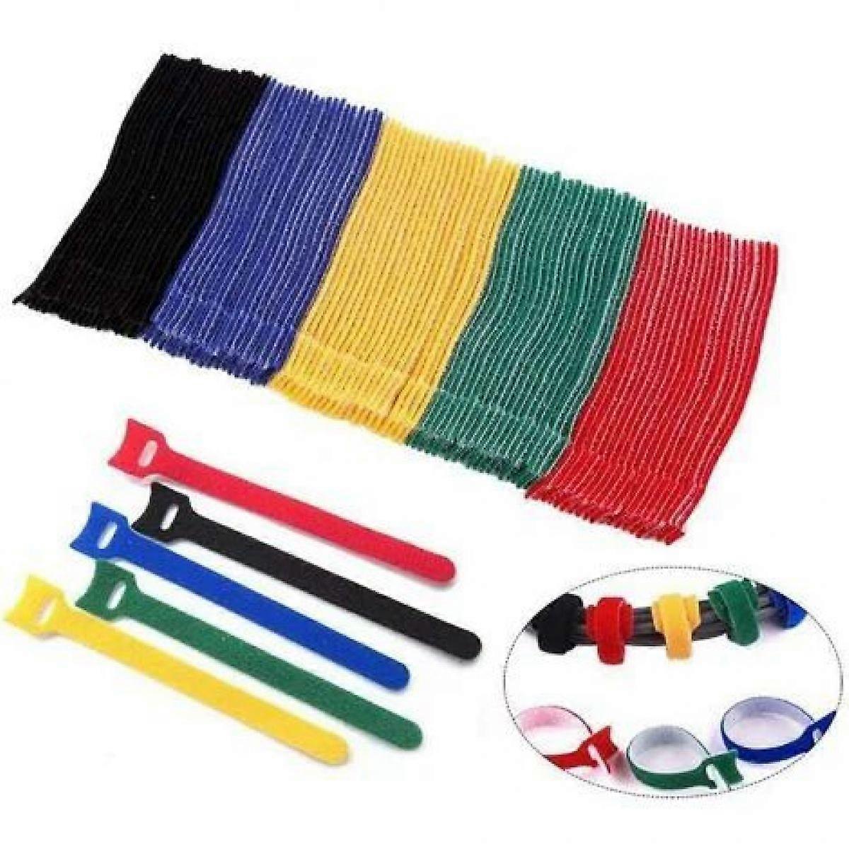 Cable Management Ties With Hook And Loop, Reusable Fastening Velcro For Easy Opening, High Quality Nylon Material Provides Durability And Strength