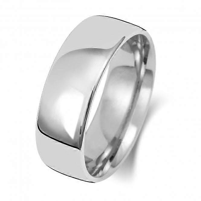 Wedding Band 9K Slight Court 7 mm-1.8 Wedding Ring W117WH