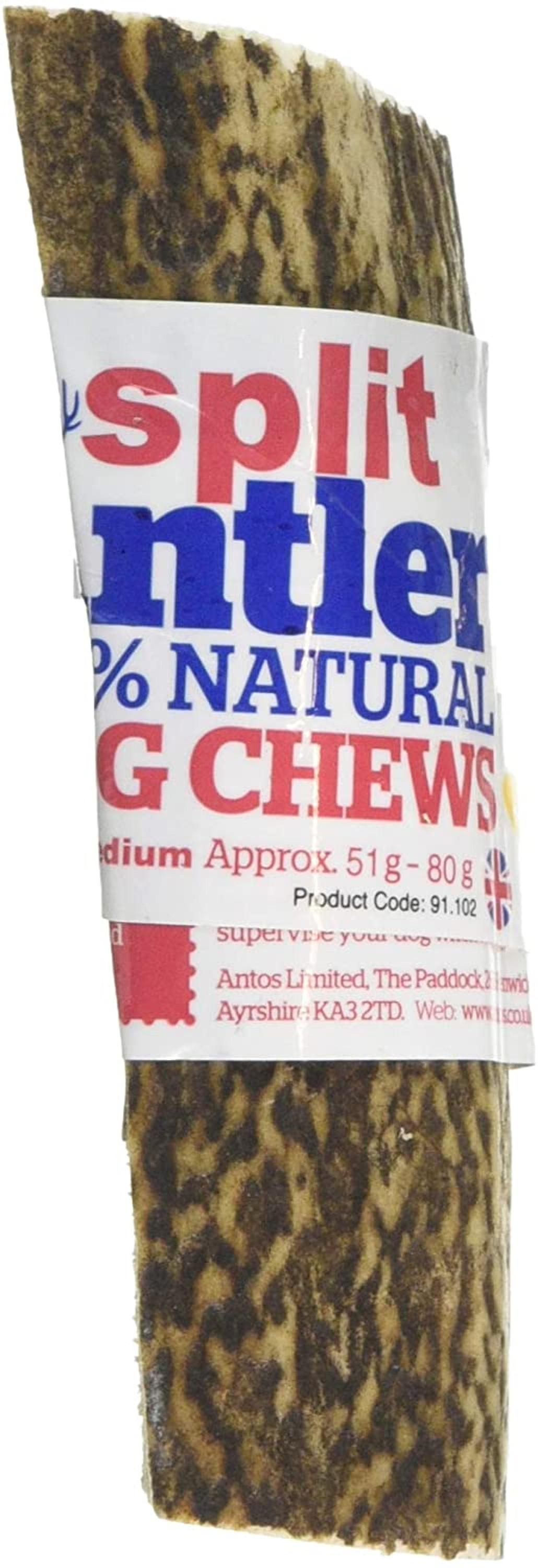 Antos Split Antler Dog Chew Medium 51-80g