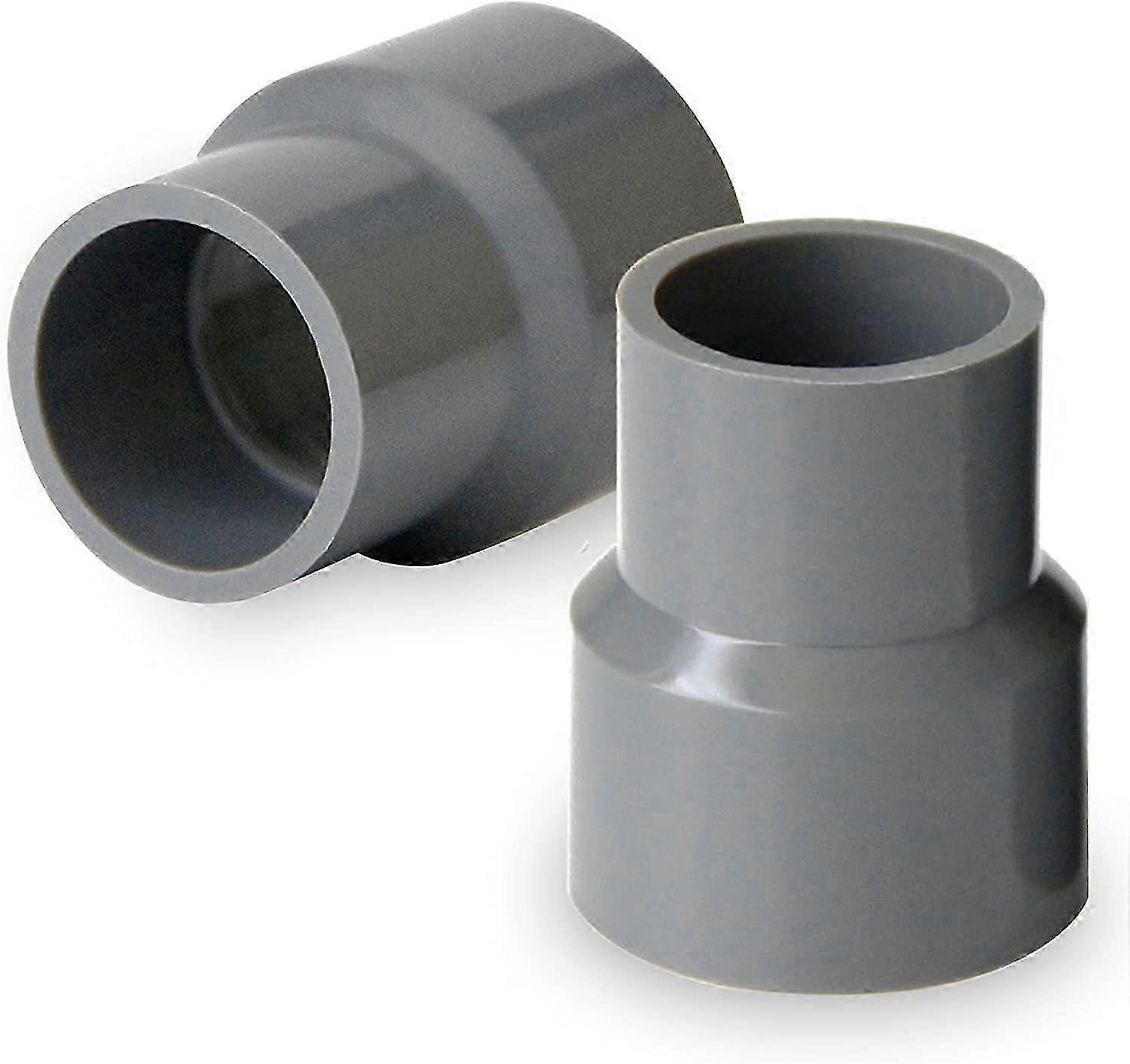 Gutter Hose Connector - Plastic Connecting Sleeve-Water-PVC-Gray (50 x 40 mm)