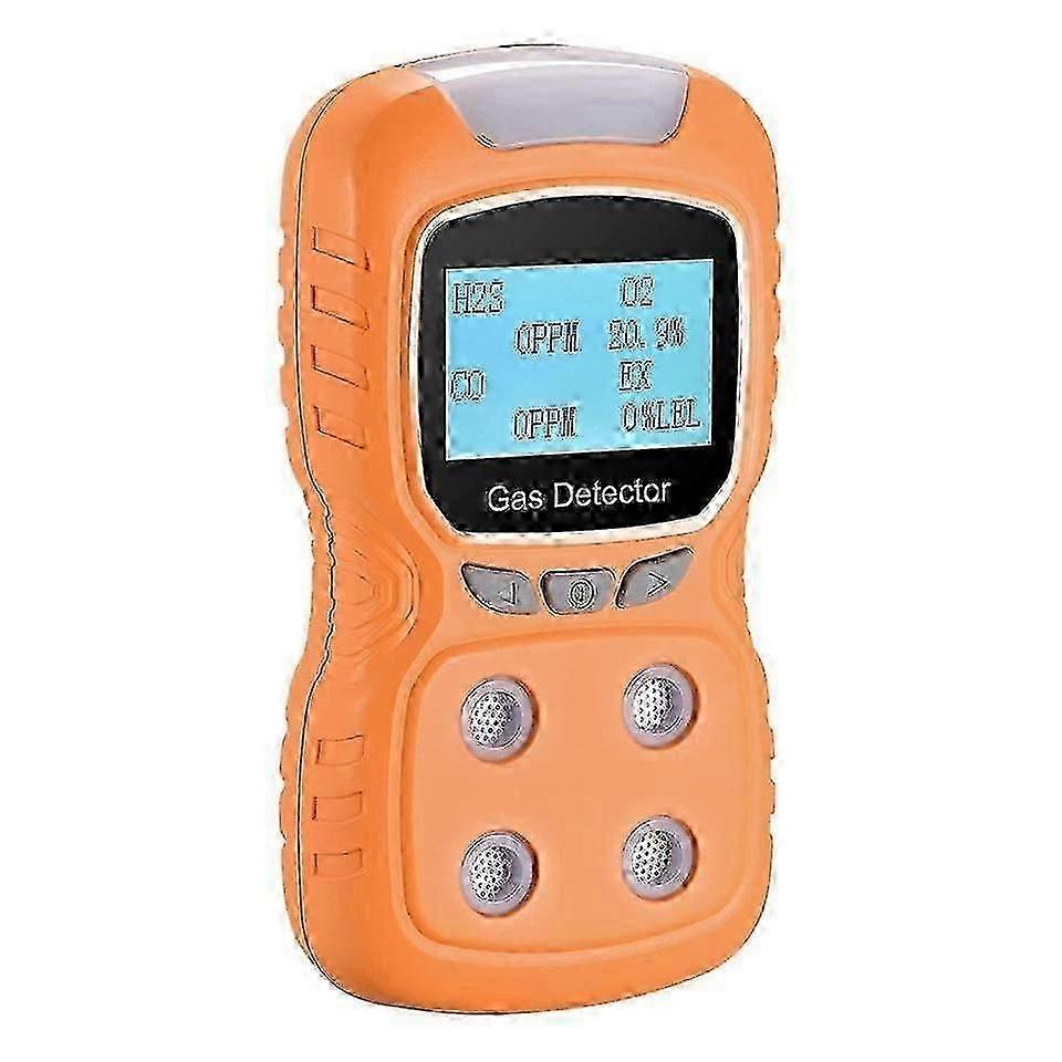 Portable Multi-functional Rechargeable 4 in 1 Gas Meter Tester Analyzer with Digital Display Voice S