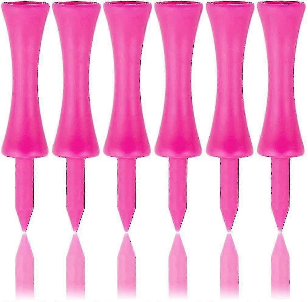 57mm Pink Plastic Golf Tees 100 Pack