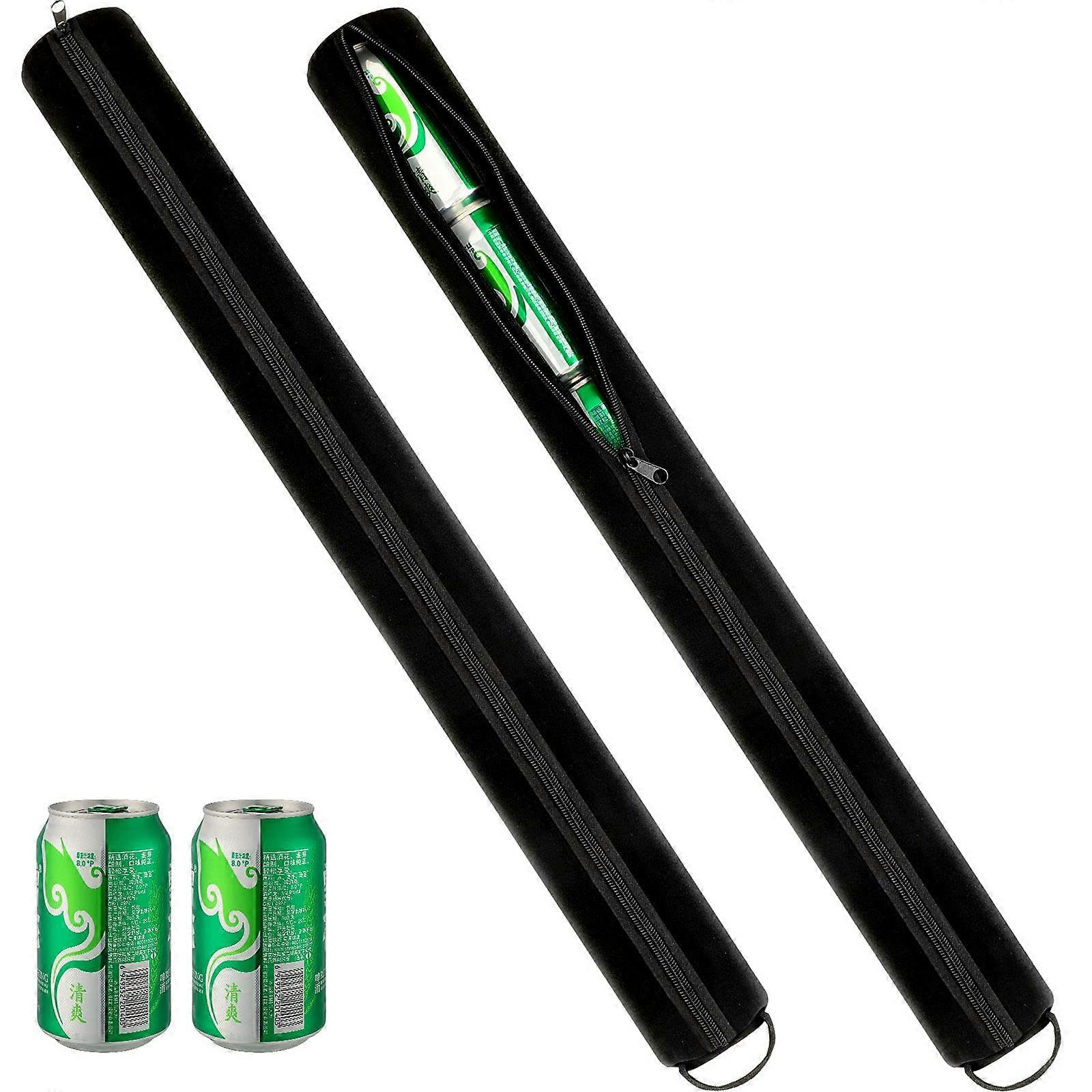6 Pieces Can Insulated Cooler Case for Golf Black