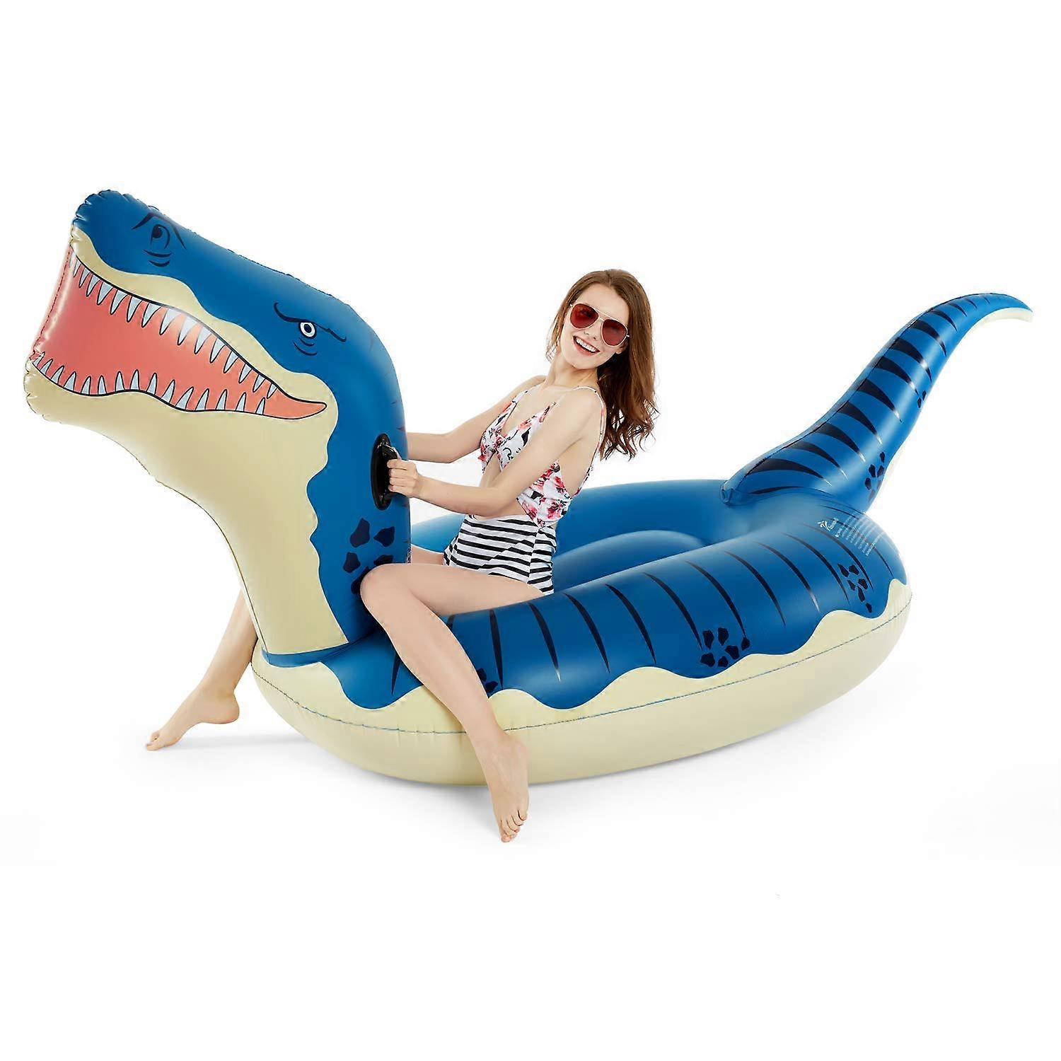 Giant Inflatable Dinosaur Swimming Pool for Float Summer Beach 124''