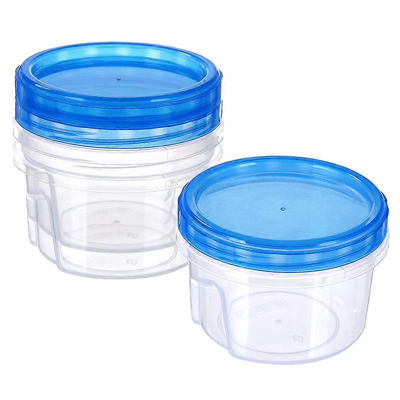 6 Pack Plastic Storage Containers with Lids for Meal Prep 500MLz