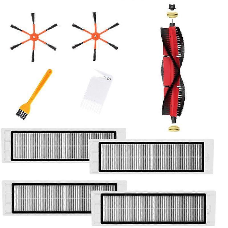1xDetachable Main Brush+2xOrange 6-Arm Side Brush+4xFilter+2xCleaning Brush for / S50 S51 S55 S5 S6