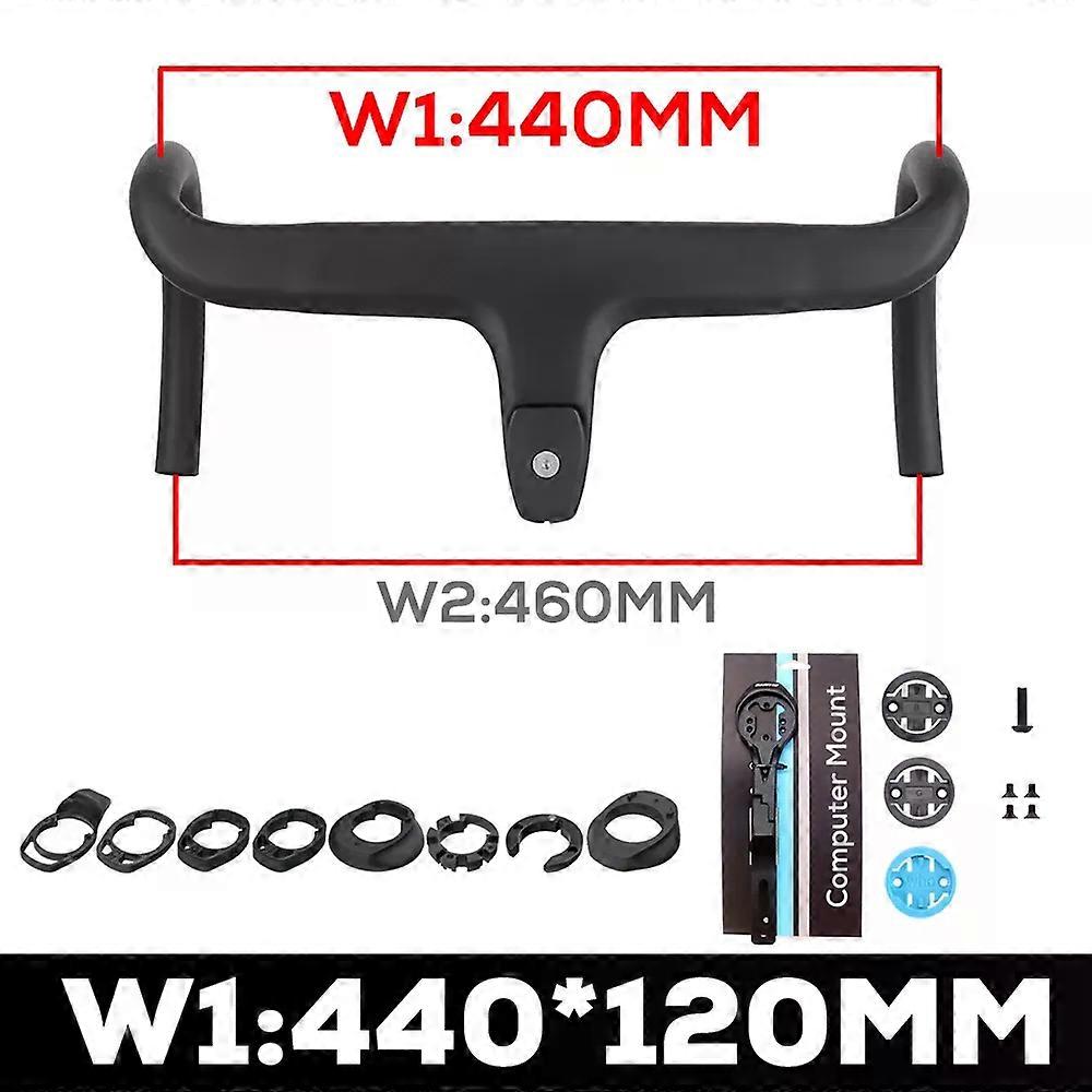 Κανένα λογότυπο ποδήλατο δρόμου πλήρες εσωτερικό καλώδιο ινών άνθρακα ενσωματωμένο πιλοτήριο τιμονιού ποδηλάτων για 360mm380mm με τοποθετεί τους αποστάτες