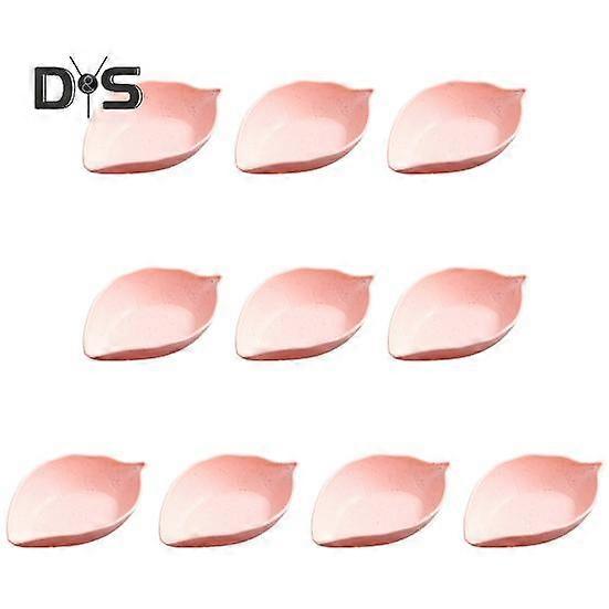 10Pcs Reusable Seasoning Dish Space Saving Fashion Japanese Style Love Heart Shape Seasoning Plate