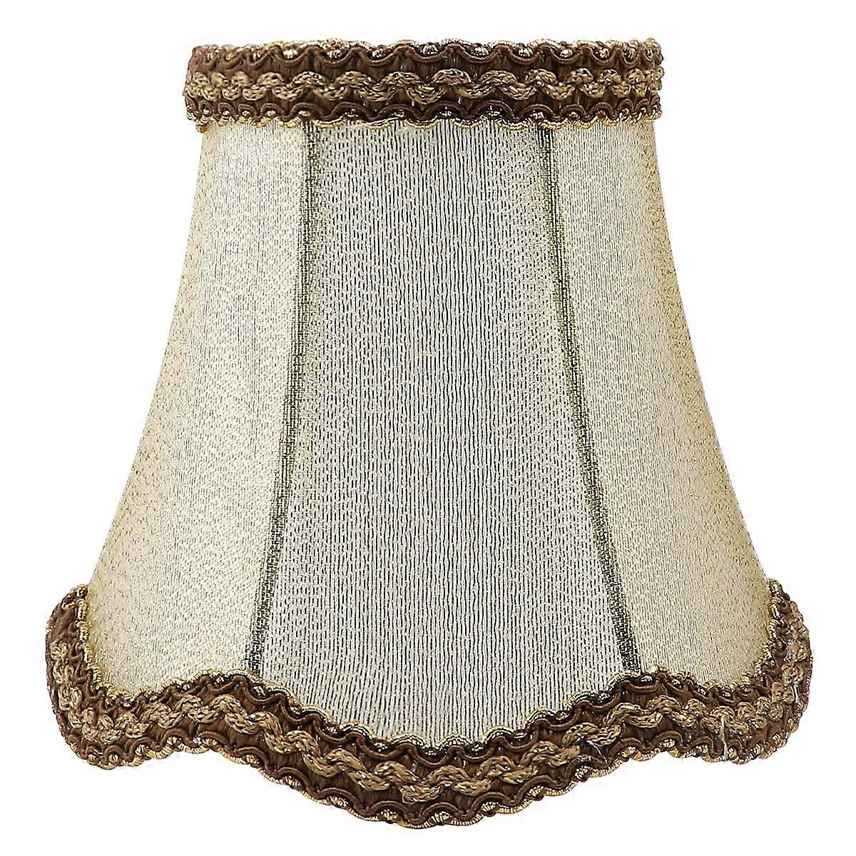 Simple Fabric Lampshade Bubble Linen Clip-On Shade For European Clip Chandelier Wall Lamp Shade