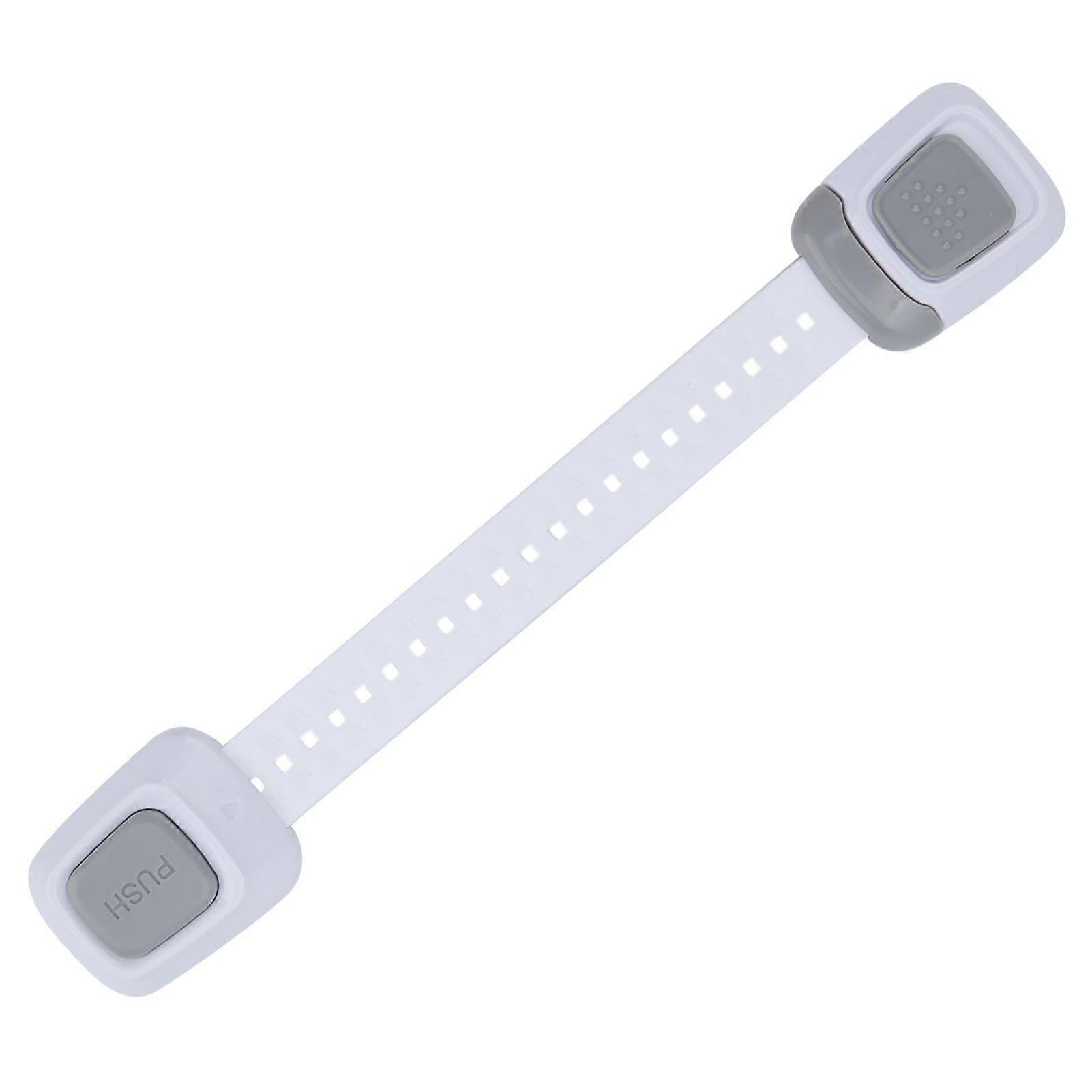 Child Safety Strap Locks Adjustable No-Drill Fridge Locks for Cabinets