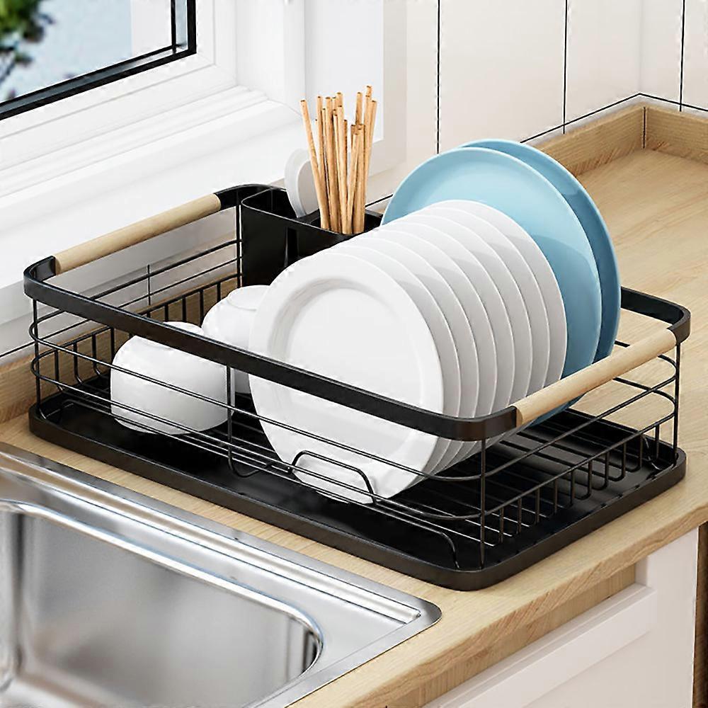 Dish drying rack, kitchen cabinet dish rack, rust proof dish drainer with drying plate and kitchen cabinet ware rack