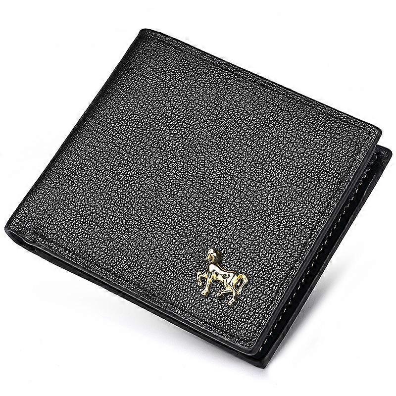 Men Horizontal Wallet Multifunctional Business Tri-fold Card Holder