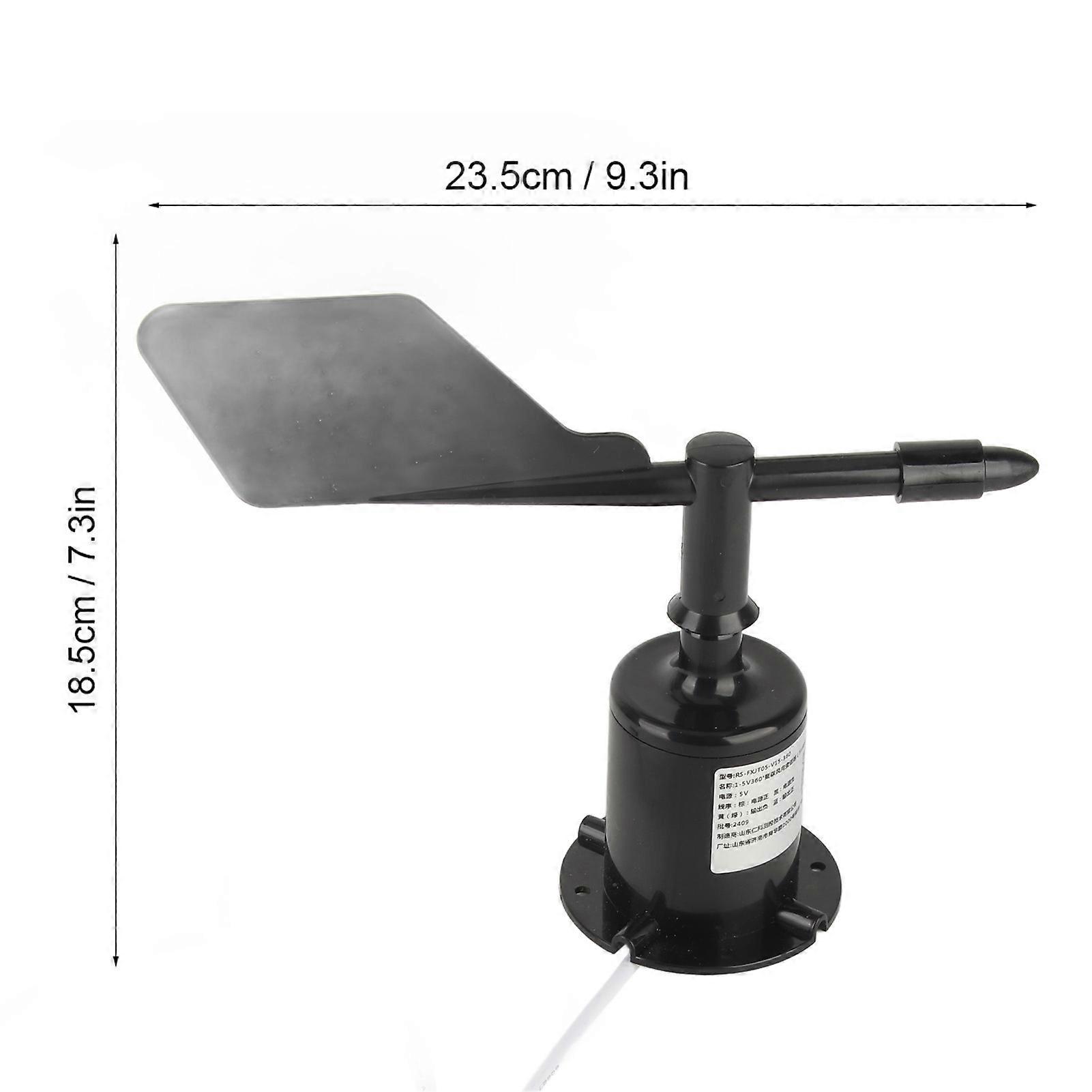 360 Degree Wind Transmitter, Anemometer, Wind Speed Measuring Instrument for Ambient Weather Conditions (1-5V, 5V Power Supply)