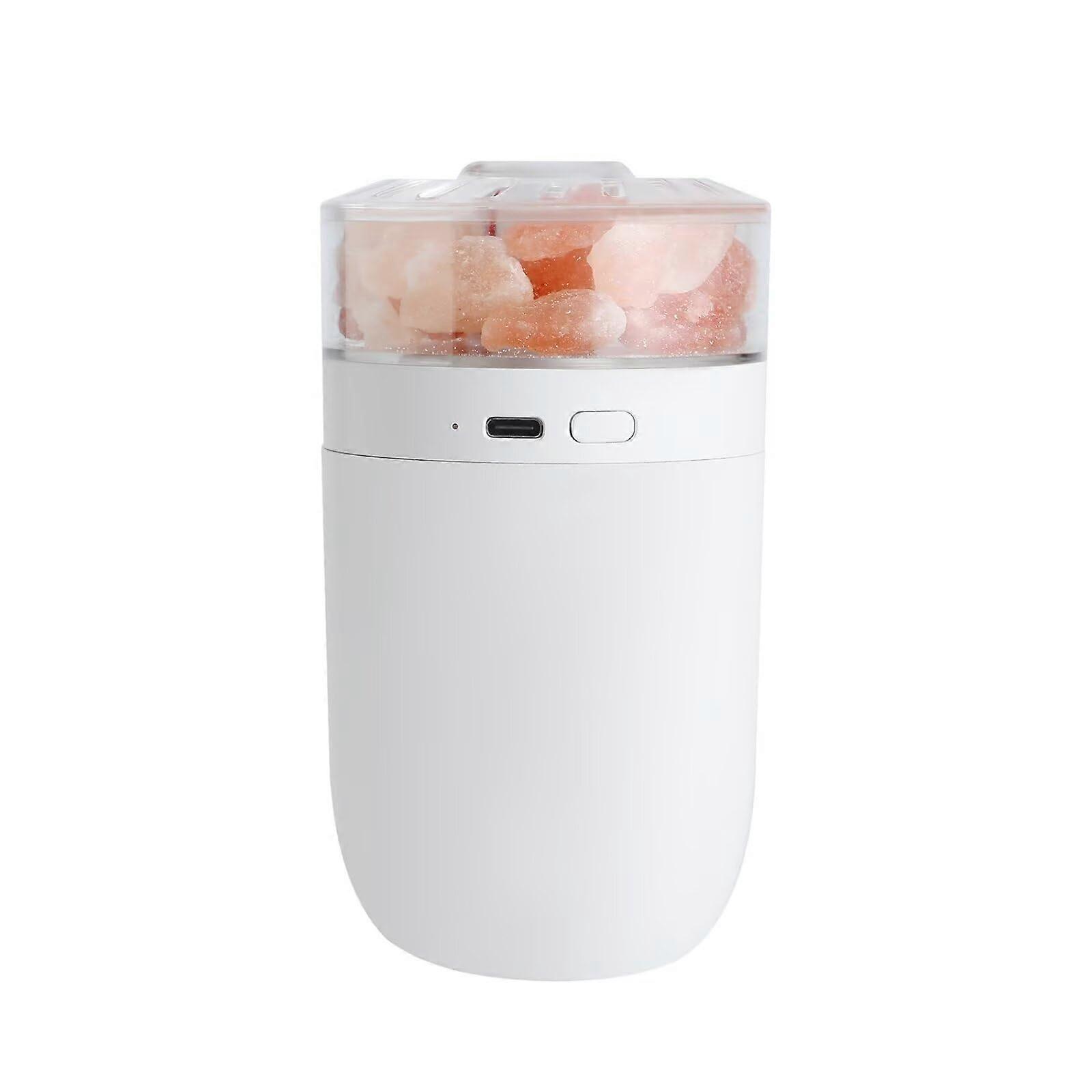 Himalayan Salt Lamp Ultrasonic Humidifier,Essential Aromatherapy Oil Diffuser,230ML Cool Mist