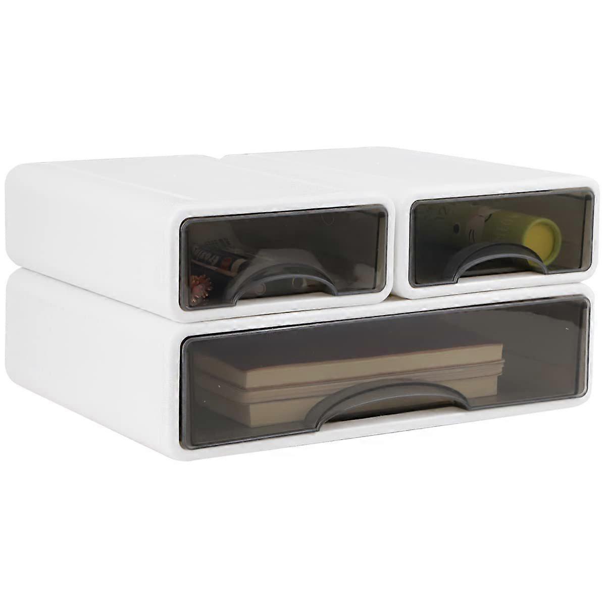 Stackable desk organizer, large desk organizer for office and home use, space-saving design