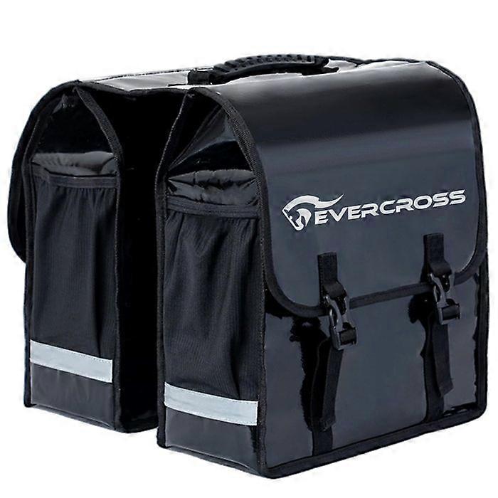 EVERCROSS bagagedragertas voor elektrische fiets, dubbele waterdichte fietstassen met handvat
