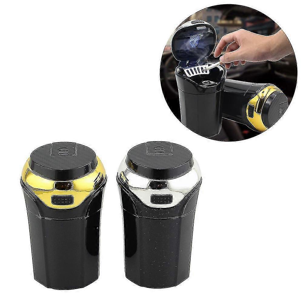 Rechargeable Car Led Ashtray Car Trash