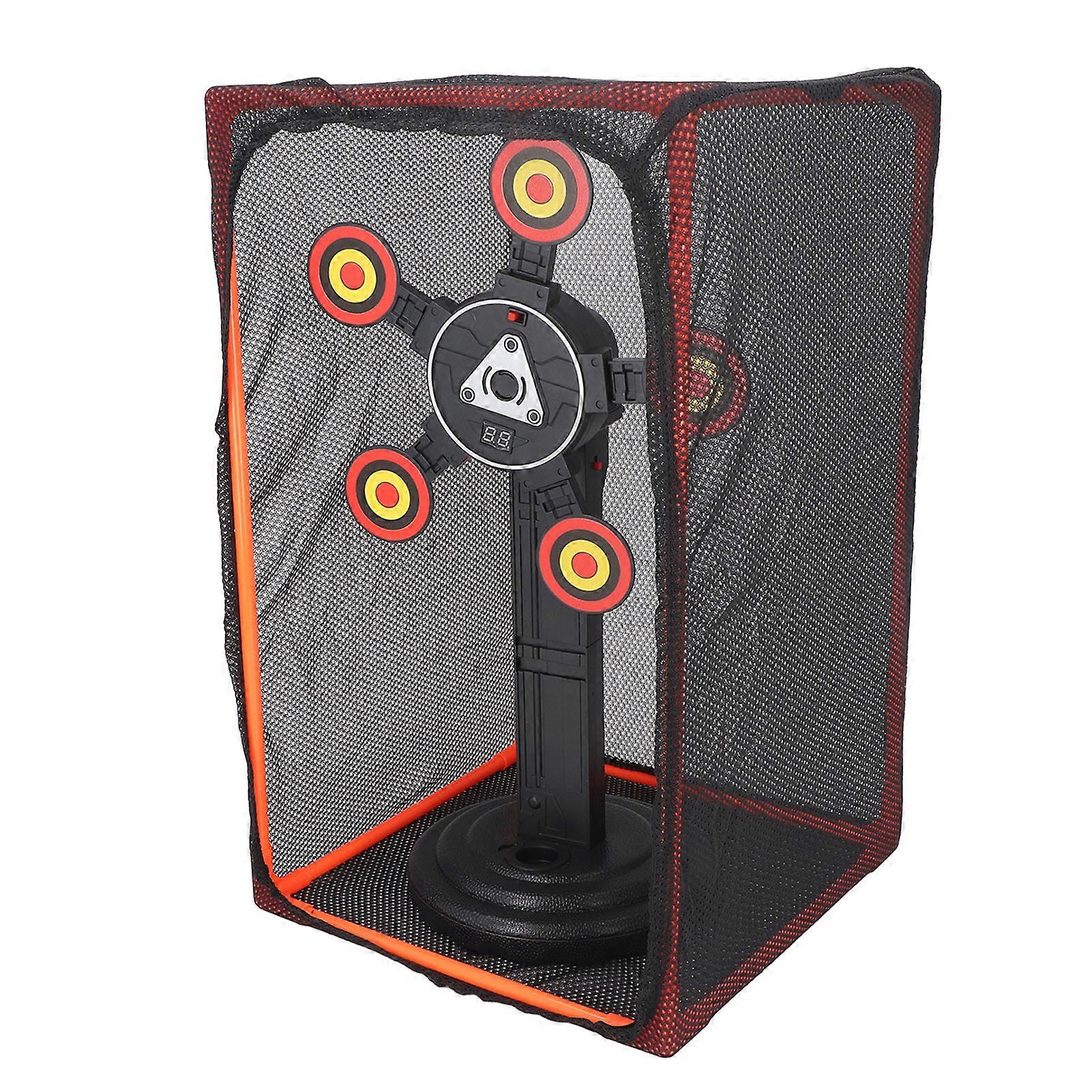 Children Electronic Scoring Target Toy Auto Reset Sound Effect 360 Degree Rotating Moving Target for Competition Training 